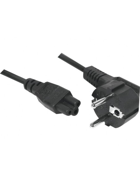 Cable de alimentación PC CEE7 / C5 3 polos negro - 3,0 m
