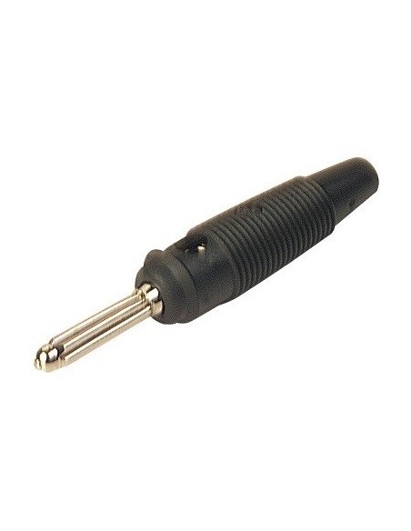 BANANA HIRSCHMAN MACHO 4MM 16A 60V NEGRA