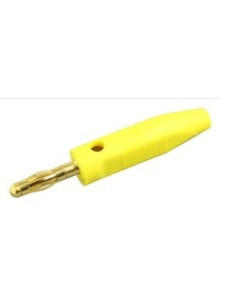 BANANA 4MM MACHO AMARILLA 16A 230V NIQUELADA