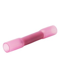 Bolsa de 100 empalmes cable-cable, aislante, con termorretráctil 1.7mm rojo