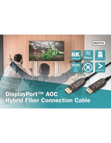 Cable 10mts Display Port híbrido AOC 8K