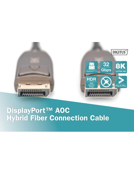 Cable 10mts Display Port híbrido AOC 8K