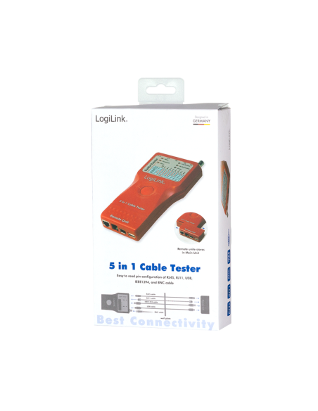 TESTER RJ11-RJ45/BNC/USB/FIREW