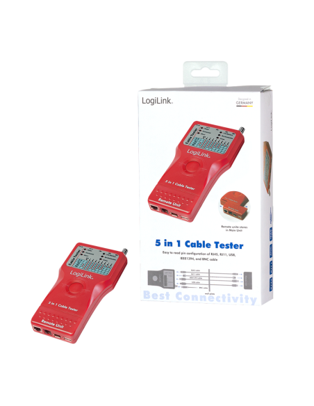 TESTER RJ11-RJ45/BNC/USB/FIREW