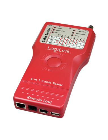 TESTER RJ11-RJ45/BNC/USB/FIREW