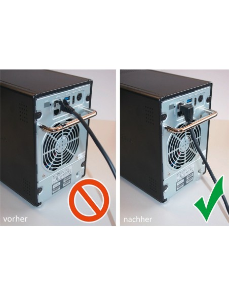 Cable 3 metros CAT 6A 1x 90° en ángulo, S/FTP (PiMF), blanco