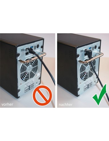 Cable 0,5 metros CAT 6A 1x 90° en ángulo, S/FTP (PiMF), blanco