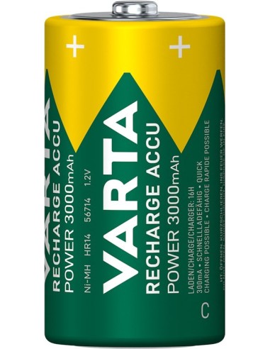 BLISTER 2 BATERIAS R14 ( C ) 1.2V RECARGABLES