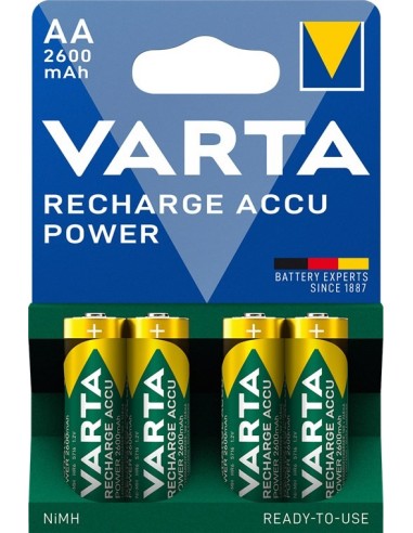 BLISTER 4 ACCU. R6 AA NI-MH VARTA 2600mAh