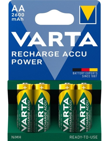 BLISTER 4 ACCU. R6 AA NI-MH VARTA 2600mAh