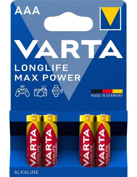 BLISTER 4PILAS R3 AAA VARTA MAX ALKALINA