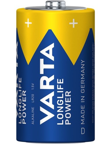 BLISTER 2 PILAS VARTA R20-D ALKALINAS