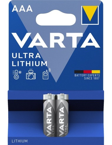 BLISTER 2 PILAS R3-AAA LITIO 1.5V