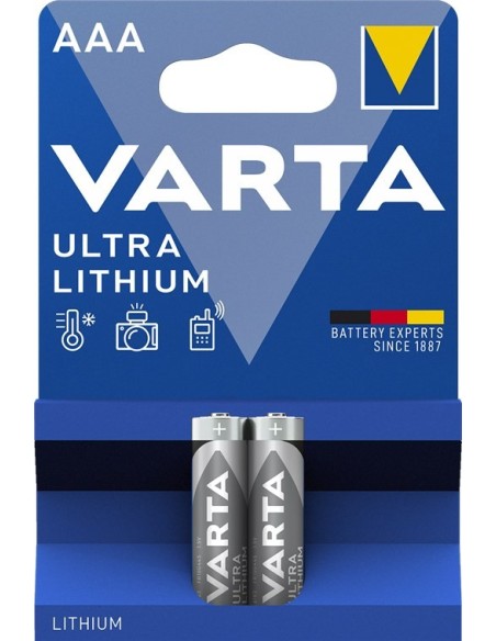 BLISTER 2 PILAS R3-AAA LITIO 1.5V