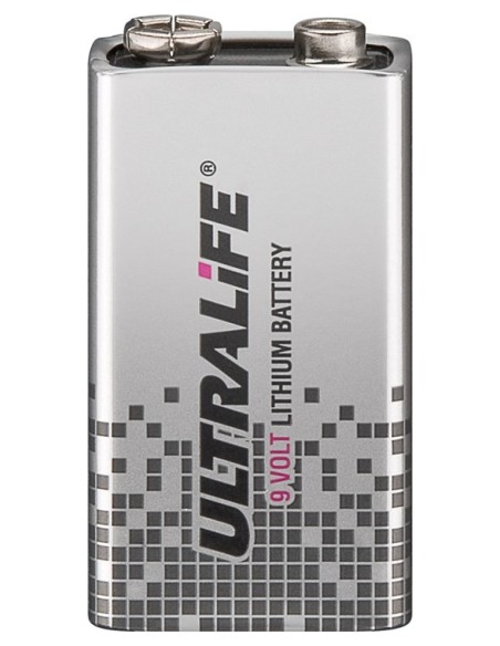 PILA LITIO 9V ULTRALIFE 1200mA