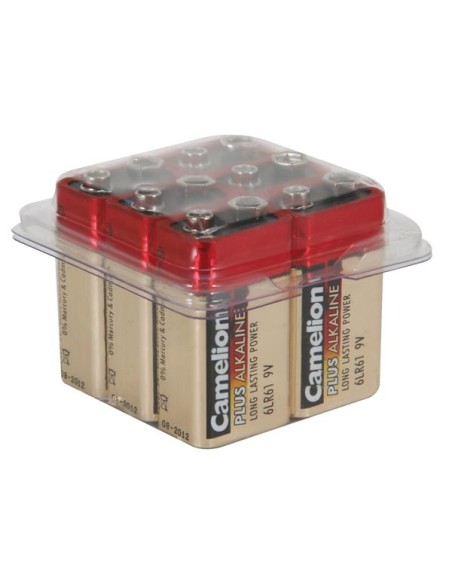 PACK 6 PILAS ALCALINAS LR61 9V