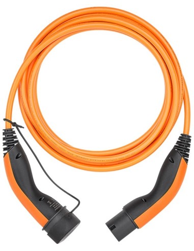 Cable de carga tipo 2, hasta 7,4 kW, 7 m, naranja