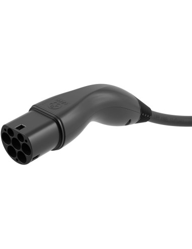 Cable de carga tipo 2, hasta 11 kW, 5 m, negro