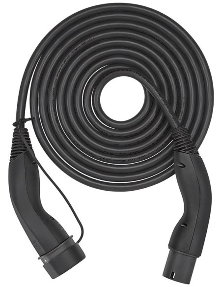 Cable de carga tipo 2 HELIX®, hasta 7,4 kW, 5 m, negro