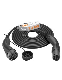 Cable de carga tipo 2 HELIX®, hasta 7,4 kW, 5 m, negro 2
