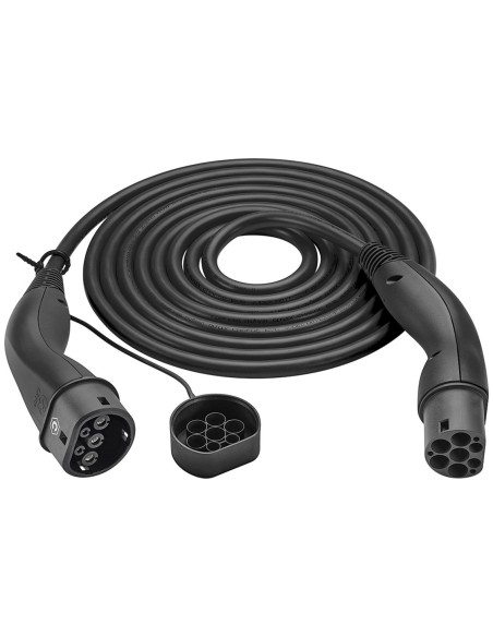 Cable de carga tipo 2 HELIX®, hasta 7,4 kW, 5 m, negro