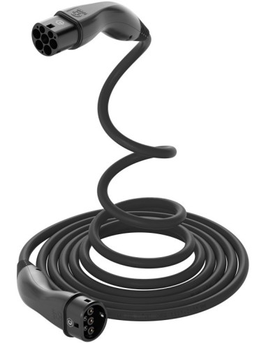 Cable de carga tipo 2 HELIX®, hasta 7,4 kW, 5 m, negro