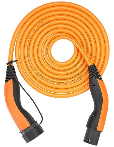 Cable de carga tipo 2 HELIX®, hasta 11 kW, 5 m, naranja