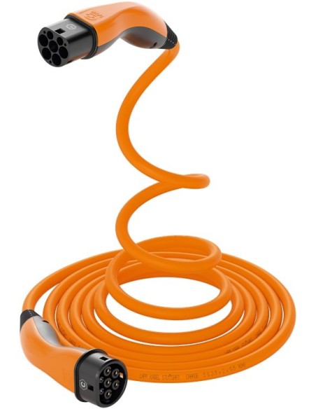 Cable de carga tipo 2 HELIX®, hasta 11 kW, 5 m, naranja