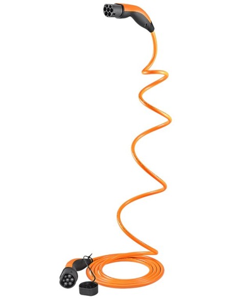 Cable de carga tipo 2 HELIX®, hasta 11 kW, 5 m, naranja