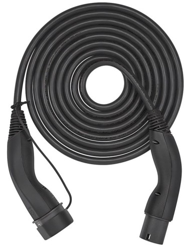 Cable de carga tipo 2 HELIX®, hasta 11 kW, 5 m, negro