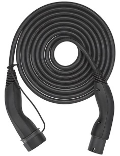 Cable de carga tipo 2 HELIX®, hasta 22 kW, 5 m, negro