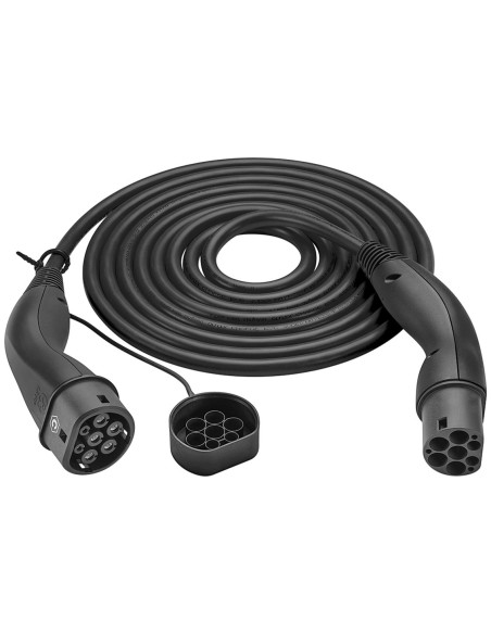 Cable de carga tipo 2 HELIX®, hasta 22 kW, 5 m, negro