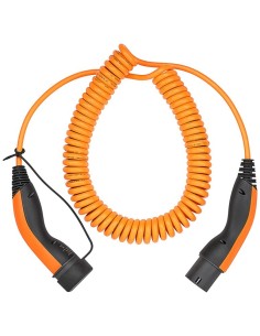 Cable de carga en espiral tipo 2, hasta 11 kW, 5 m, naranja 2