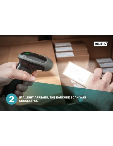 Escáner manual para códigos de barras 2D, con batería, compatible con Bluetooth y código QR