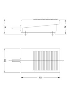 PEDAL CONMUTADOR SPDT CON CABLE 2