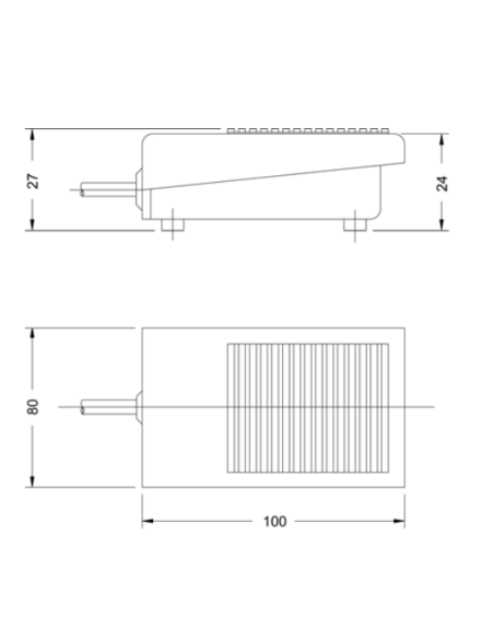 PEDAL CONMUTADOR SPDT CON CABLE