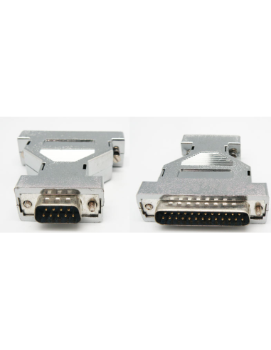 Adaptador DB9 macho - DB25 macho