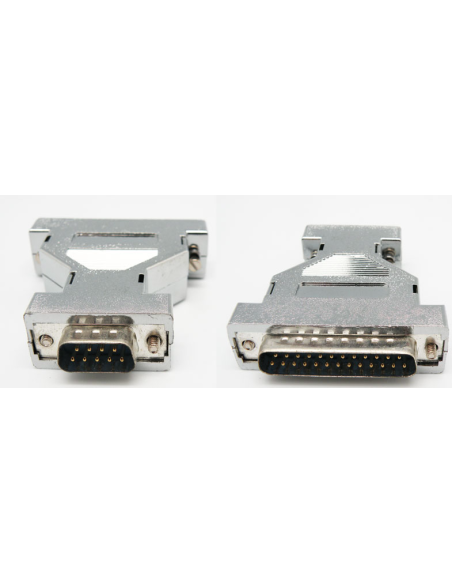 Adaptador DB9 macho - DB25 macho