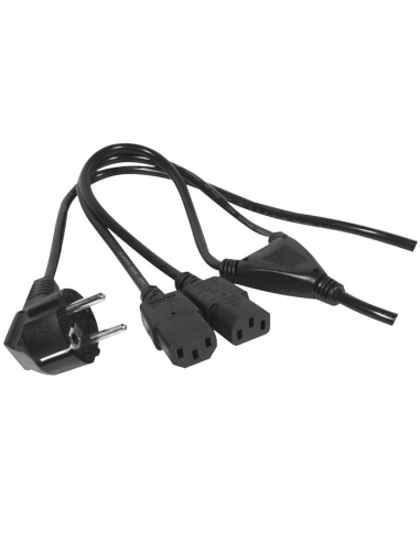 CABLE ALIMENTACIÓN  1 PTC A 2 C13 1.80MTS.