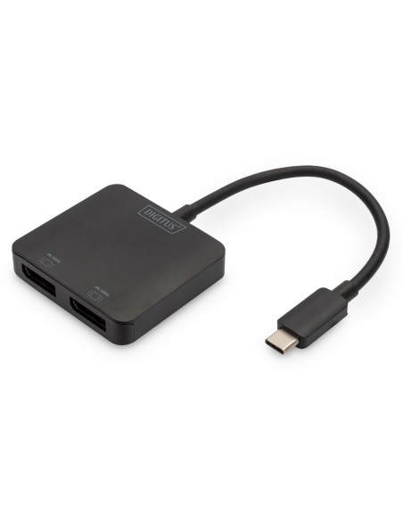 Concentrador de video MST de 2 puertos USB-C a 2x DisplayPort