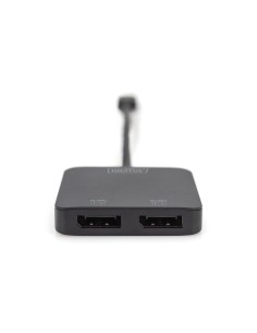 Concentrador de video MST de 2 puertos USB-C a 2x DisplayPort 2