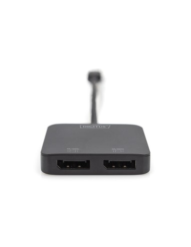 Concentrador de video MST de 2 puertos USB-C a 2x DisplayPort