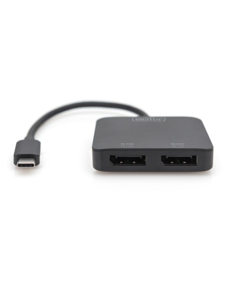 Concentrador de video MST de 2 puertos USB-C a 2x DisplayPort