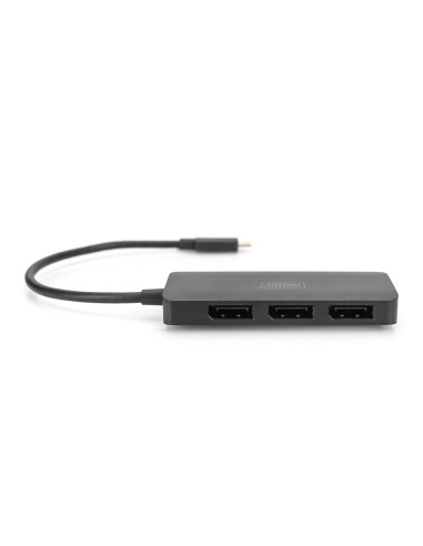 Hub de vídeo MST de 3 puertos USB-C a 3x DisplayPort