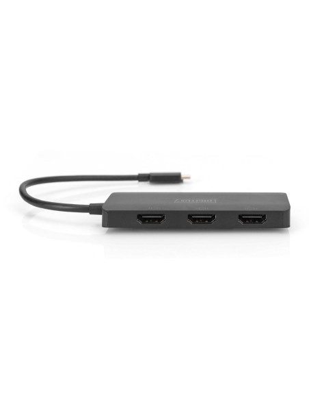 Hub de vídeo MST de 3 puertos USB-C a 3x HDMI