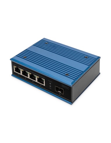 Conmutador Industrial Ethernet de 4 puertos 10/100Base-TX a 100Base-FX