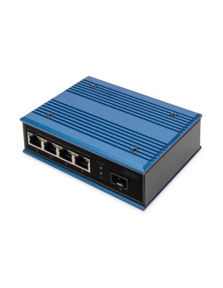 Conmutador Industrial Ethernet de 4 puertos 10/100Base-TX a 100Base-FX