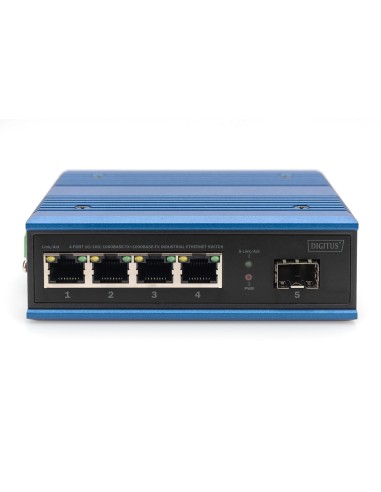Conmutador Industrial Ethernet de 4 puertos 10/100/1000BASE-TX-1000Base-FX