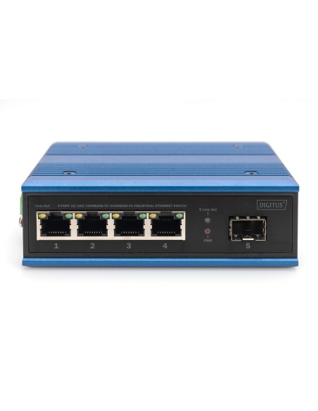 Conmutador Industrial Ethernet de 4 puertos 10/100/1000BASE-TX-1000Base-FX