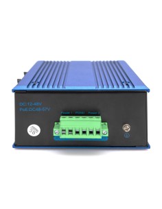 Conmutador Industrial PoE de 8 puertos 10/100Base-TX(PoE) a 100Base-FX 2